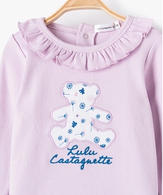 pyjama bebe fille 2 pieces - lulucastagnette violetF971601_2