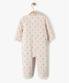pyjama bebe fille en velours avec motifs pailletes beigeF973101_4