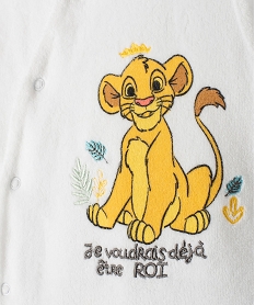 pyjama dors-bien bebe en velours le roi lion - disney blancF973701_2