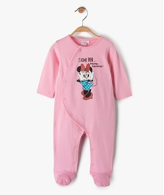 GEMO Pyjama dors-bien bébé avec motif Minnie - Disney Rose