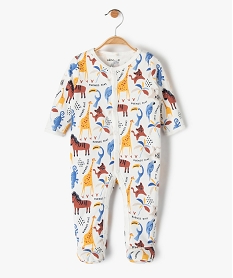 GEMO Pyjama dors-bien bébé imprimé avec ouverture sur l’avant Beige
