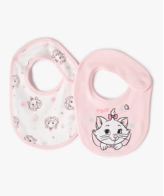 bavoirs bebe en coton a motifs les aristochats (lot de 2) - disney beigeF976801_1