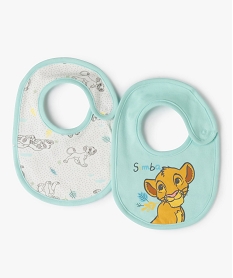 GEMO Bavoirs bébé en coton à motifs Le Roi Lion (lot de 2) - Disney Beige