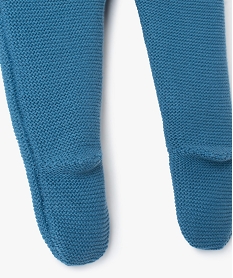 pantalon bebe a pieds en maille tricotee - lulucastagnette bleuF978201_2