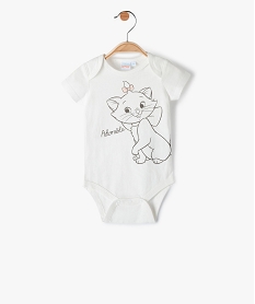 GEMO Body bébé à manches courtes avec motifs Aristochats - Disney Beige