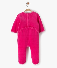 pyjama bebe en velours avec inscription violet pyjamas veloursF983601_4