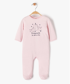 pyjama bebe en jersey imprime a pont-dos roseF983701_1