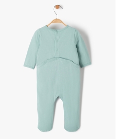 pyjama bebe en jersey imprime a pond-dos vertF983901_3
