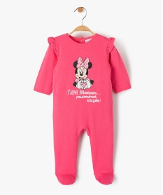 GEMO Pyjama bébé en jersey à motif Minnie - Disney Rose