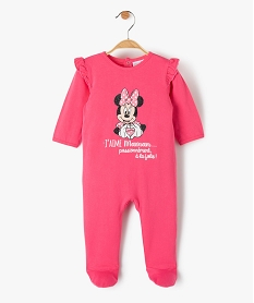 pyjama bebe en jersey a motif minnie - disney rose pyjamas disneyF984901_1