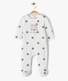 pyjama bebe en jersey imprime beigeF985101_1