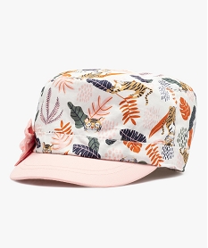 casquette bebe fille imprime tropical multicoloreF992801_1