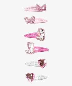 GEMO Pinces à cheveux fille Les Aristochats (lot de 6) - Disney Rose