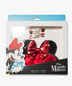 GEMO Set cheveux fille à motif Minnie - Disney Rouge
