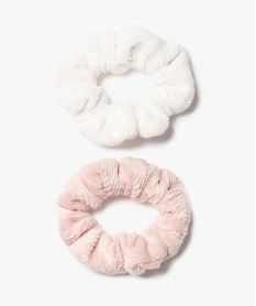 GEMO Chouchou fille en velours côtelé (lot de 2) Multicolore