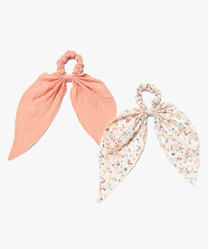 GEMO Chouchous pour les cheveux fille effet foulard Multicolore