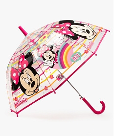 GEMO Parapluie enfant transparent imprimé Minnie - Disney Rose