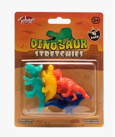 GEMO Dinosaures élastiques - jouets enfant (lot de 4) Multicolore