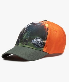 GEMO Casquette garçon snapback imprimée - Jurassic World Orange