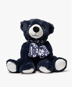 peluche bouillotte a chauffer au micro-ondes bleuG017501_1