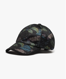 GEMO Casquette homme à motifs fleuris et maille filet Multicolore