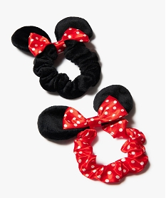 GEMO Chouchous fille avec oreilles de Minnie (lot de 2) Rouge