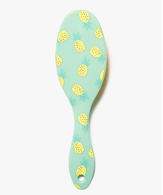 brosse a cheveux pneumatique motif ananas vertG030601_1