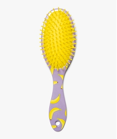 GEMO Brosse à cheveux femme à motifs bananes Violet