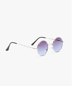 GEMO Lunettes de soleil femme forme ronde Bleu