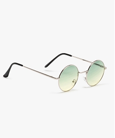 GEMO Lunettes de soleil femme forme ronde Vert