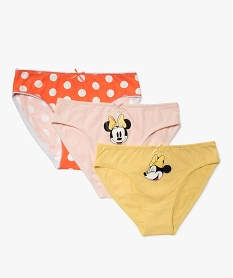 GEMO Culottes filles à motifs Minnie (lot de 3) - Disney Multicolore