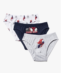 slips garcon a motif spiderman (lot de 3) 100 coton biologique multicoloreG044201_1