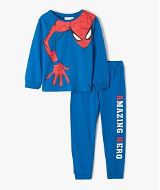 GEMO Pyjama garçon en jersey imprimé - Spiderman Bleu