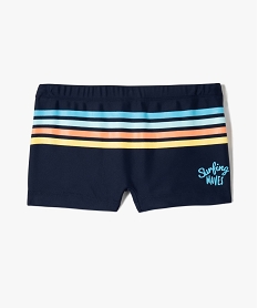 GEMO Maillot de bain garçon boxer à rayures Imprimé