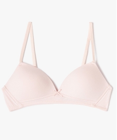 GEMO Soutien-gorge fille forme triangle avec bonnets paddés rose standard
