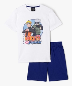 GEMO Pyjashort garçon imprimé - Naruto Shippuden Blanc