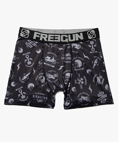 GEMO Boxer homme à motifs motos - Freegun Noir