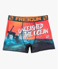 GEMO Boxer homme avec motifs océan - Freegun Multicolore