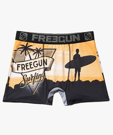 boxer homme avec motif surf et plage - freegun multicoloreG060001_1