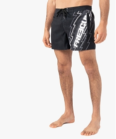 GEMO Short de bain homme avec inscription - Freegun Imprimé