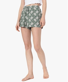 GEMO Short de pyjama femme imprimé Imprimé