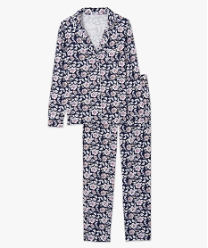 pyjama deux pieces femme   chemise et pantalon imprimeG067401_4