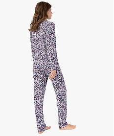 pyjama deux pieces femme   chemise et pantalon imprimeG067901_3