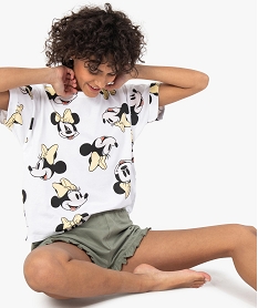GEMO Pyjashort femme avec motif Minnie - Disney Vert