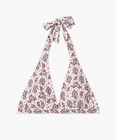 haut de maillot de bain femme triangle a motifs fleuris imprimeG070801_4