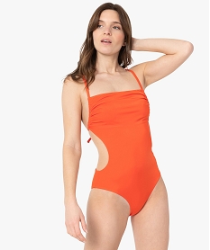 maillot de bain femme une piece a bretelles multi-positions rouge maillots de bain 1 pieceG071101_1