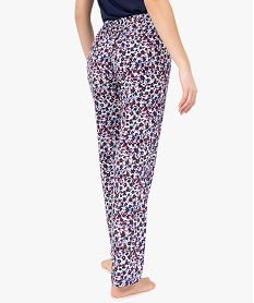 pantalon de pyjama femme imprime imprime bas de pyjamaG072401_3