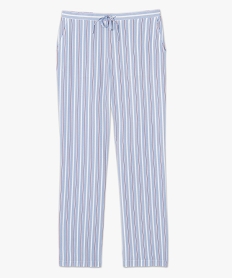 pantalon de pyjama femme imprime bleu bas de pyjamaG072501_4