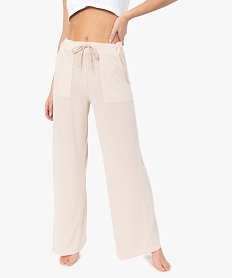 GEMO Pantalon d’intérieur femme en maille fluide Beige