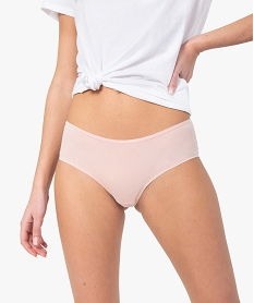 shorty femme en microfibre et dentelle (lot de 2) roseG079901_1